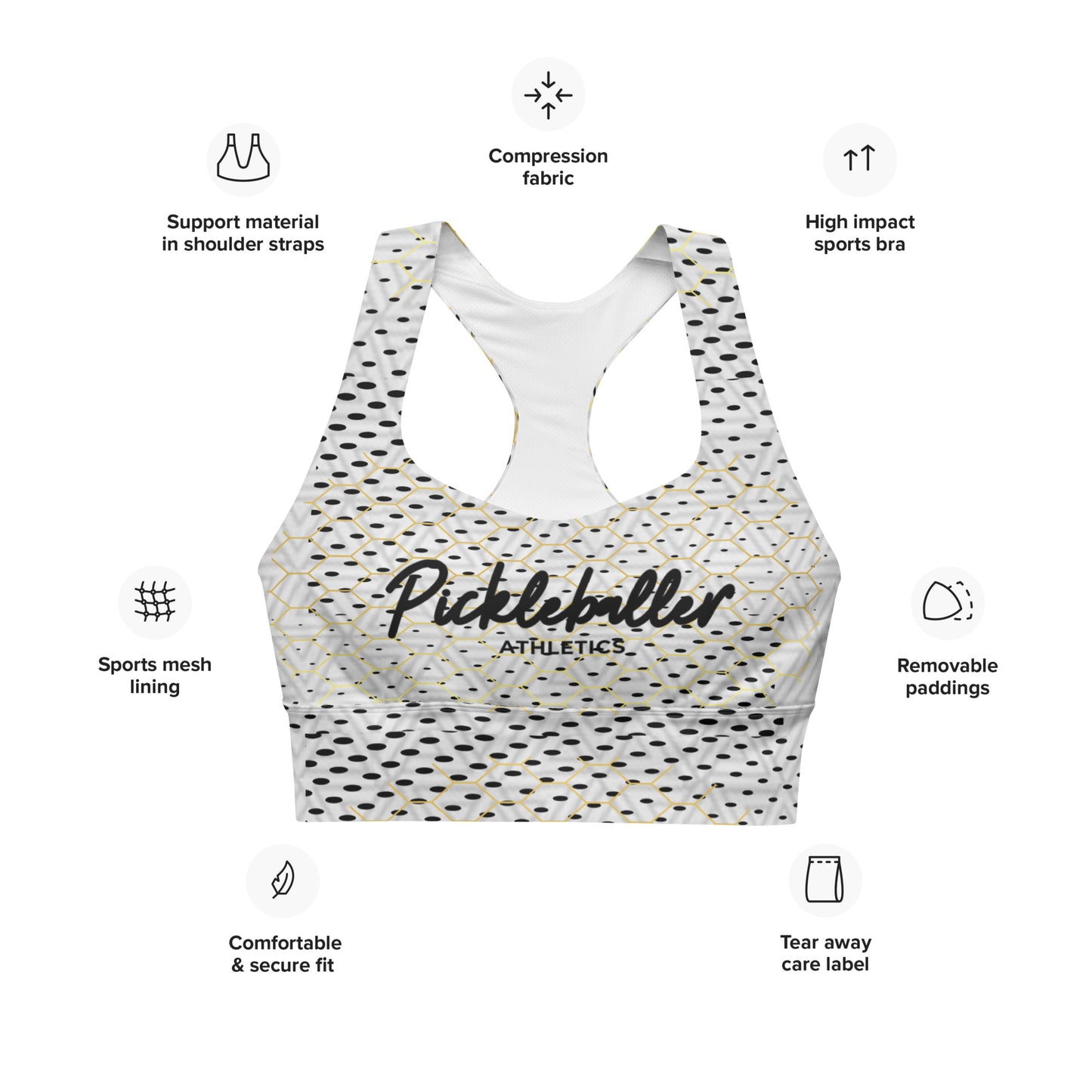 ARMOR - Pickleballer Athletics Women's Longline Sports Bra