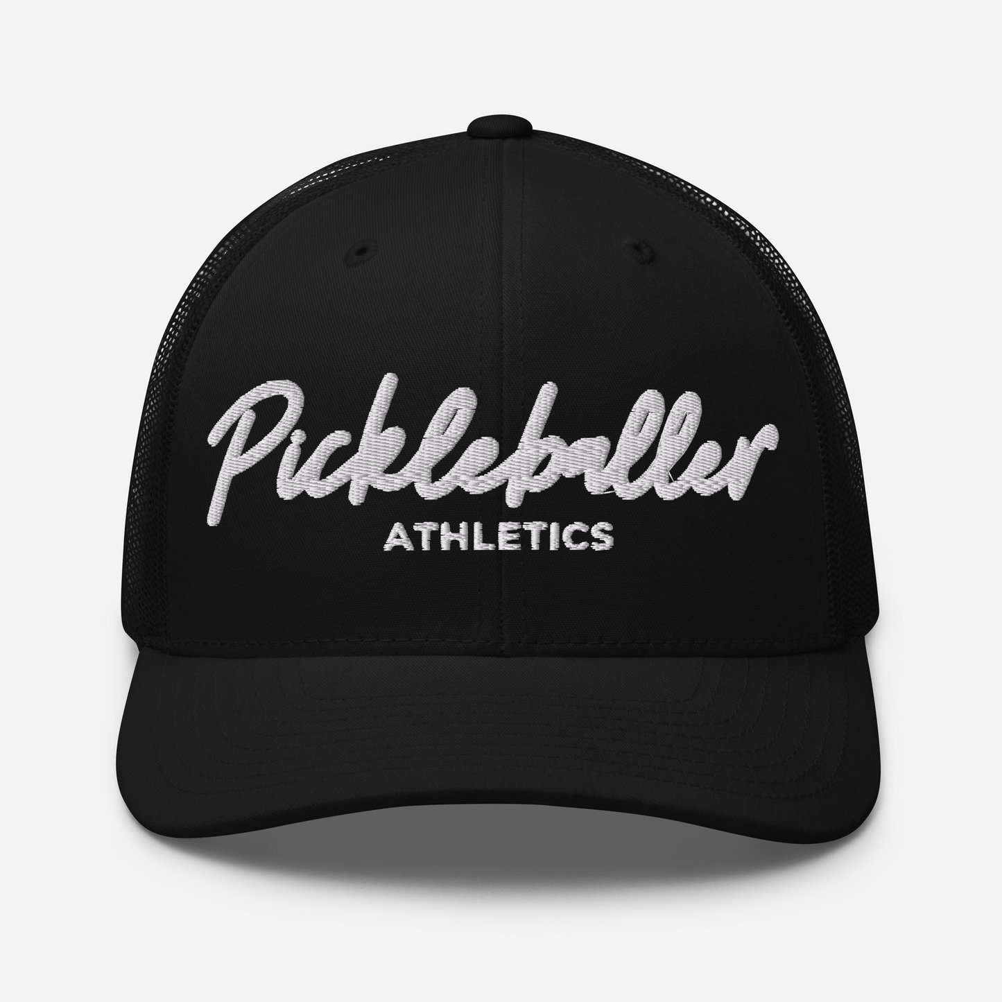WHITE - Embroidered Mesh Pickleball Hat