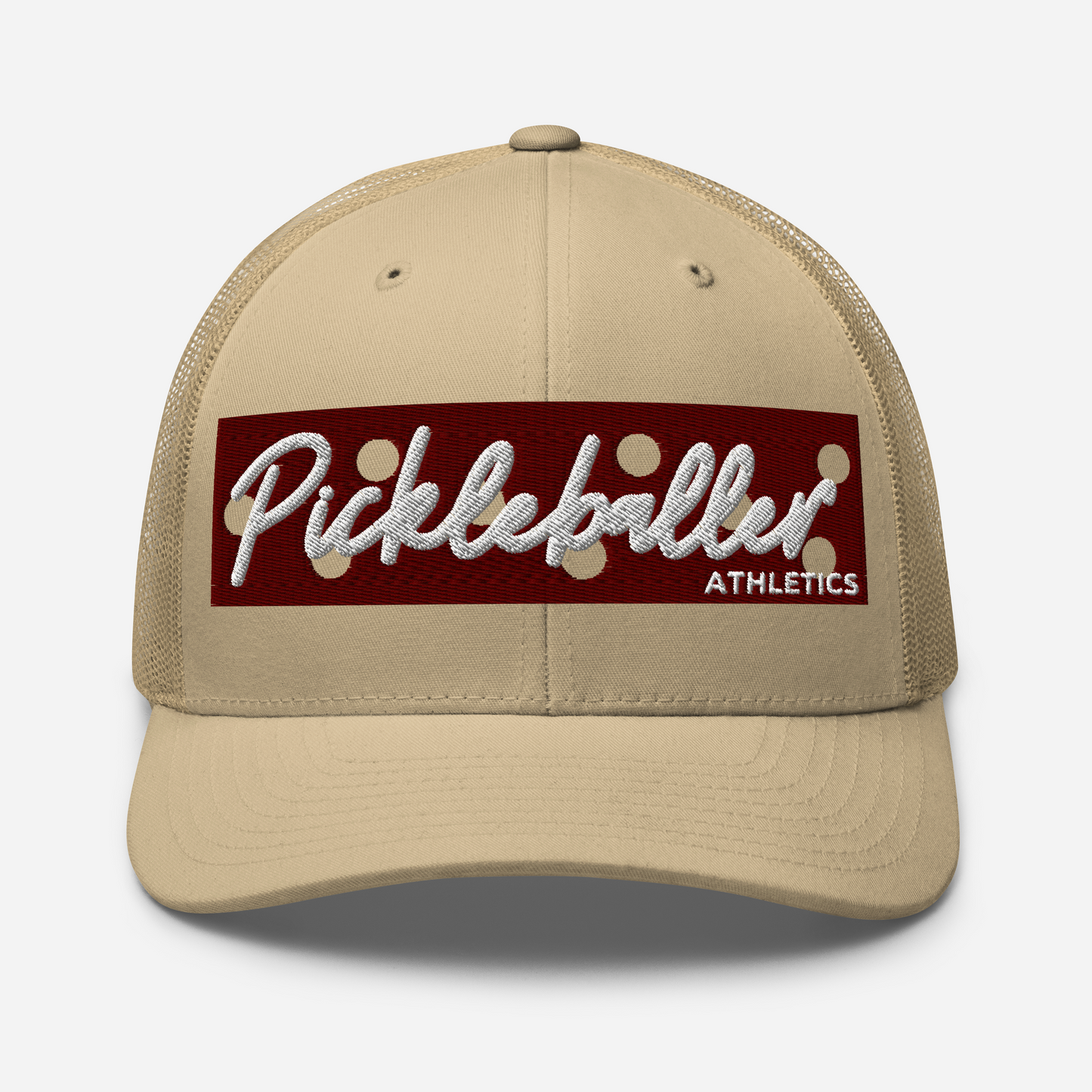 MAROON BANNER - Pickleballer Athletics Embroidered Mesh Hat