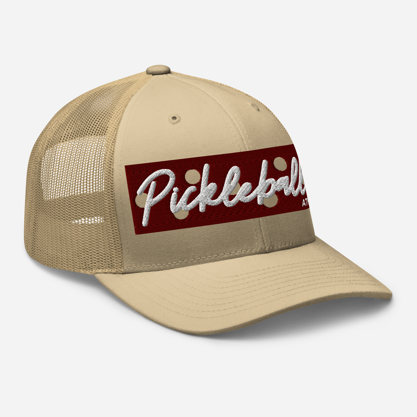 MAROON BANNER - Pickleballer Athletics Embroidered Mesh Hat