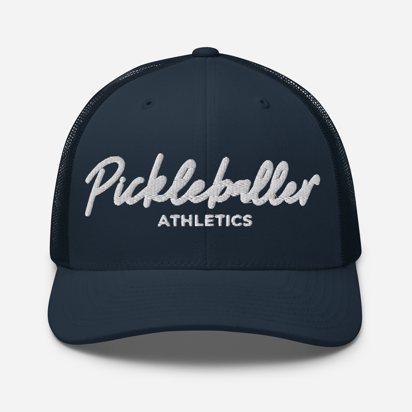 WHITE - Embroidered Mesh Pickleball Hat