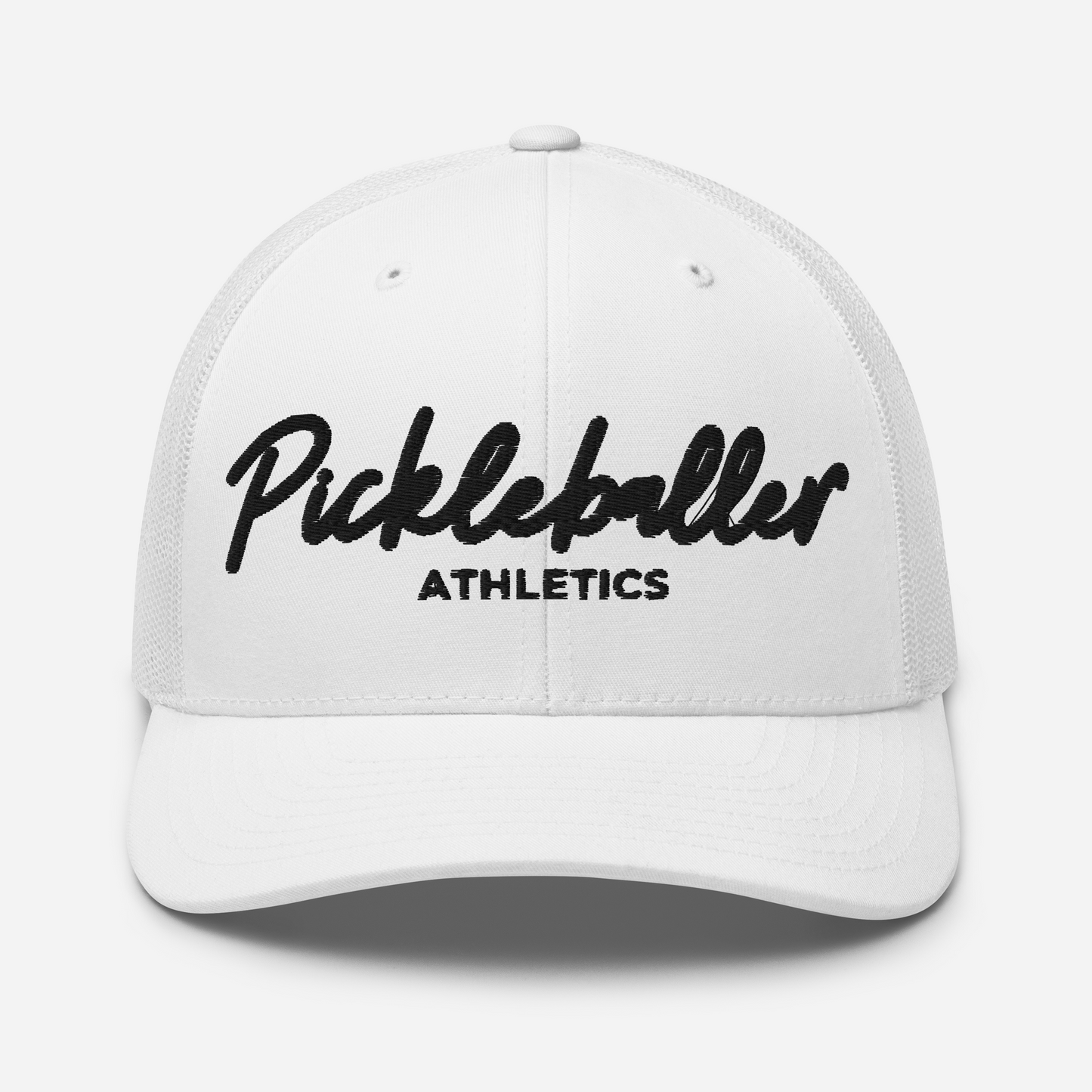 BLACK - Embroidered Mesh Pickleball Hat