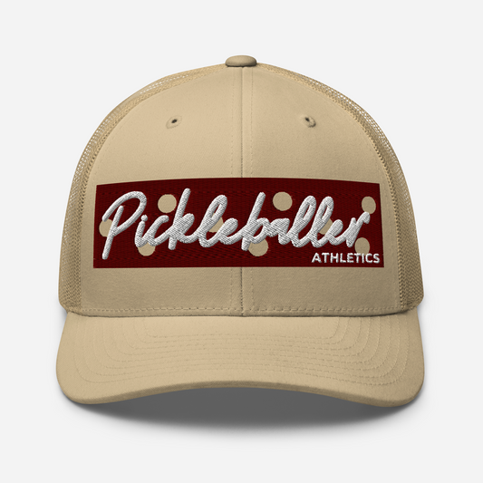 MAROON Banner - Embroidered Mesh Pickleball Hat