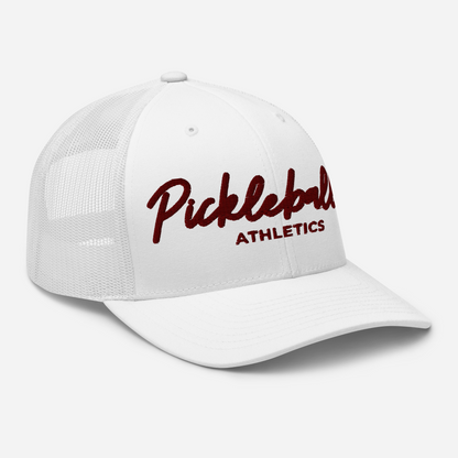 MAROON - Pickleballer Athletics Embroidered Mesh Hat