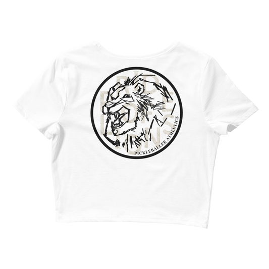 PRIDE OF LIONS - Pickleballer Athletics Women’s Crop Tee