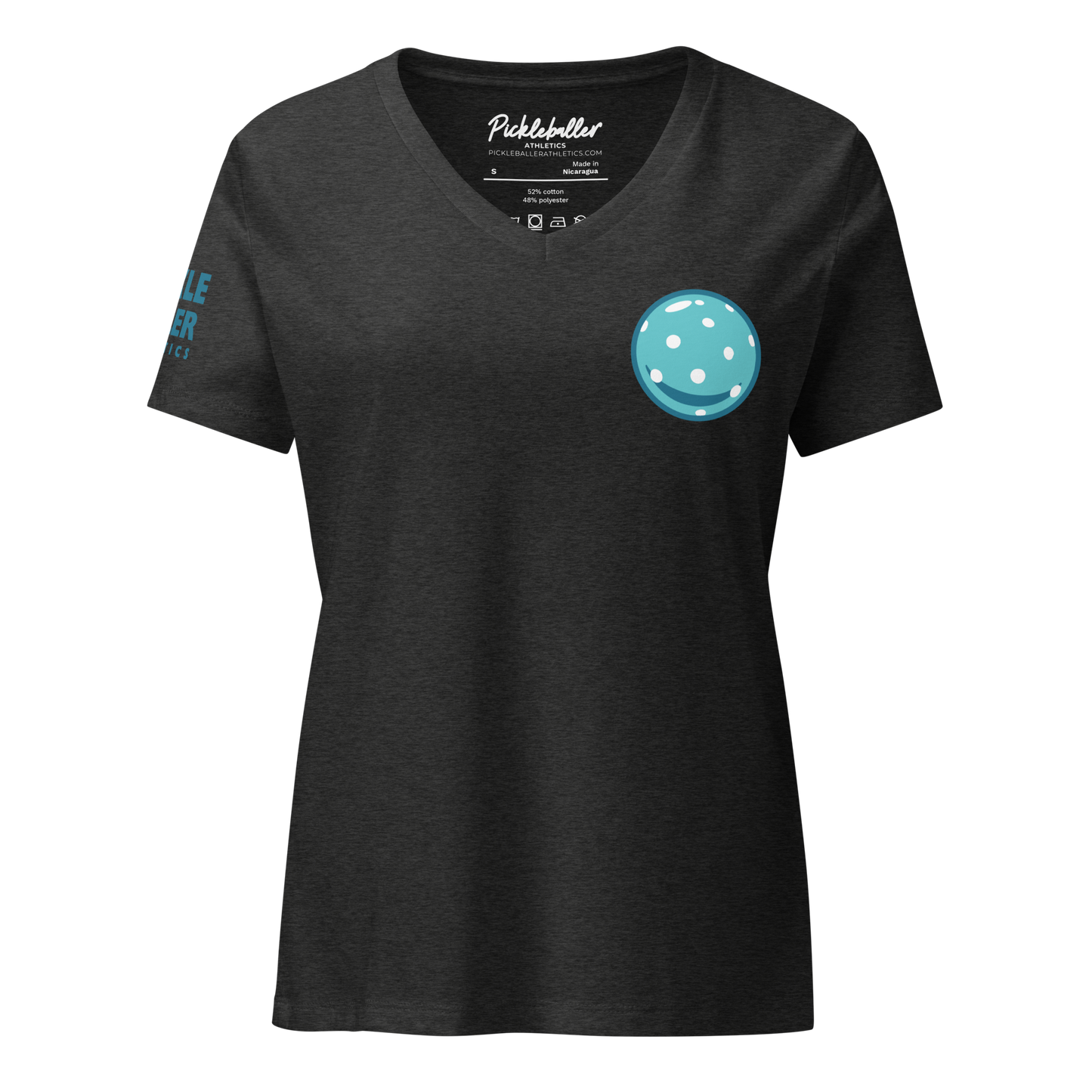 BALLER TEAL - Pickleballer Athletics Women’s V-neck Tee