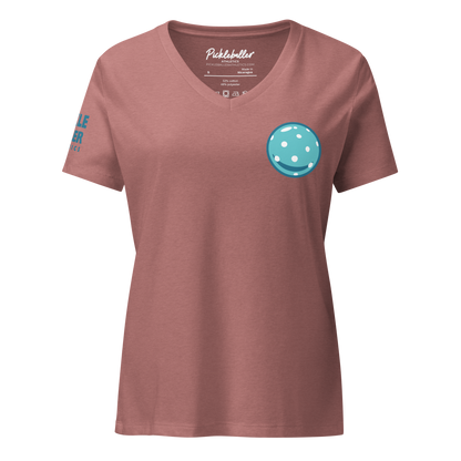 BALLER TEAL - Pickleballer Athletics Women’s V-neck Tee